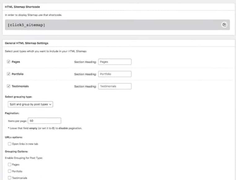 HTML Sitemap Generator