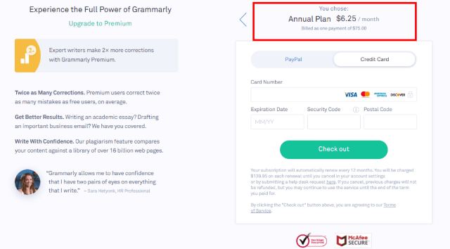 Grammarly student discount