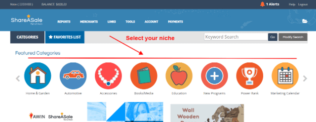 ShareASale affiliate