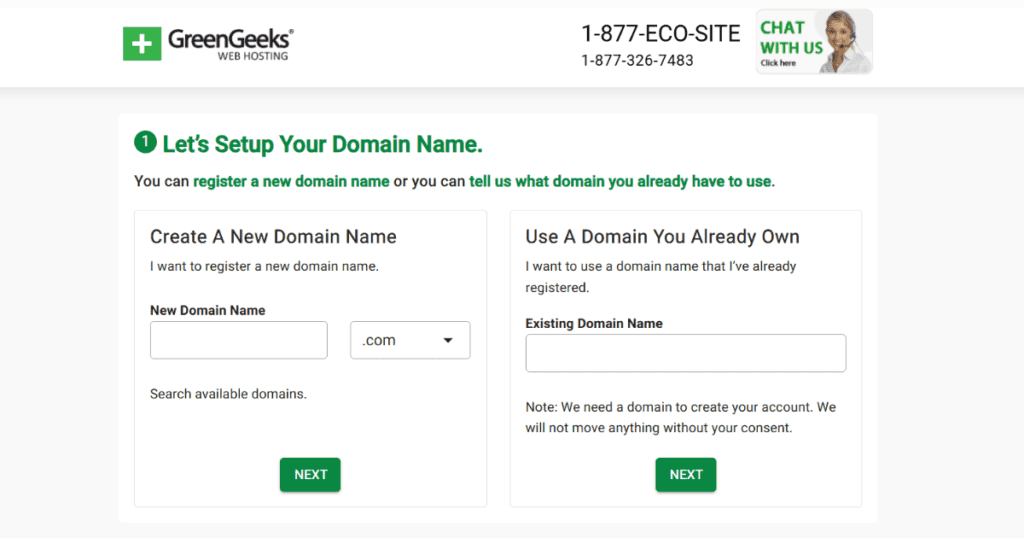 Greengeeks Free Domain Registration