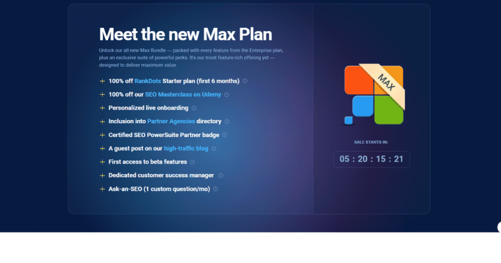 SEO Powersuite Max Plan