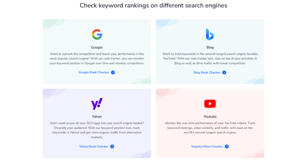 SE Ranking Position Tracker Search Engines