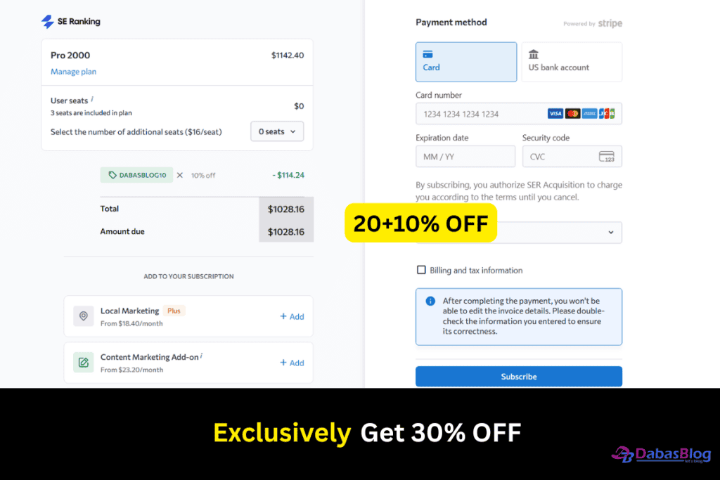 se ranking discount code SE Ranking Discount 2025