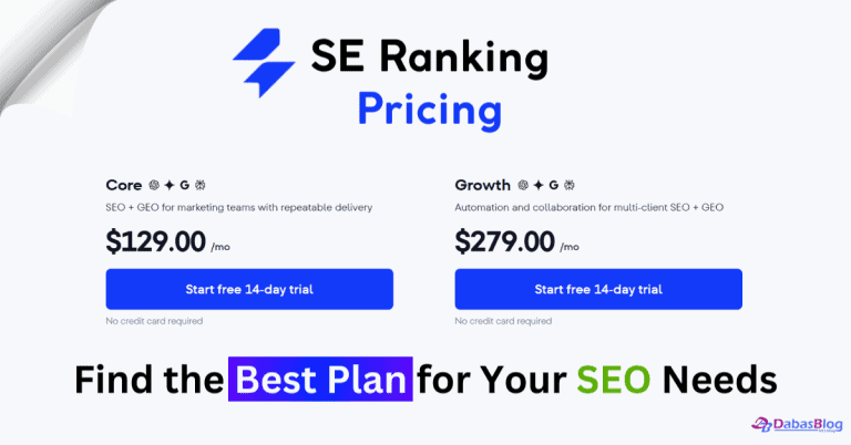 SE Ranking Pricing